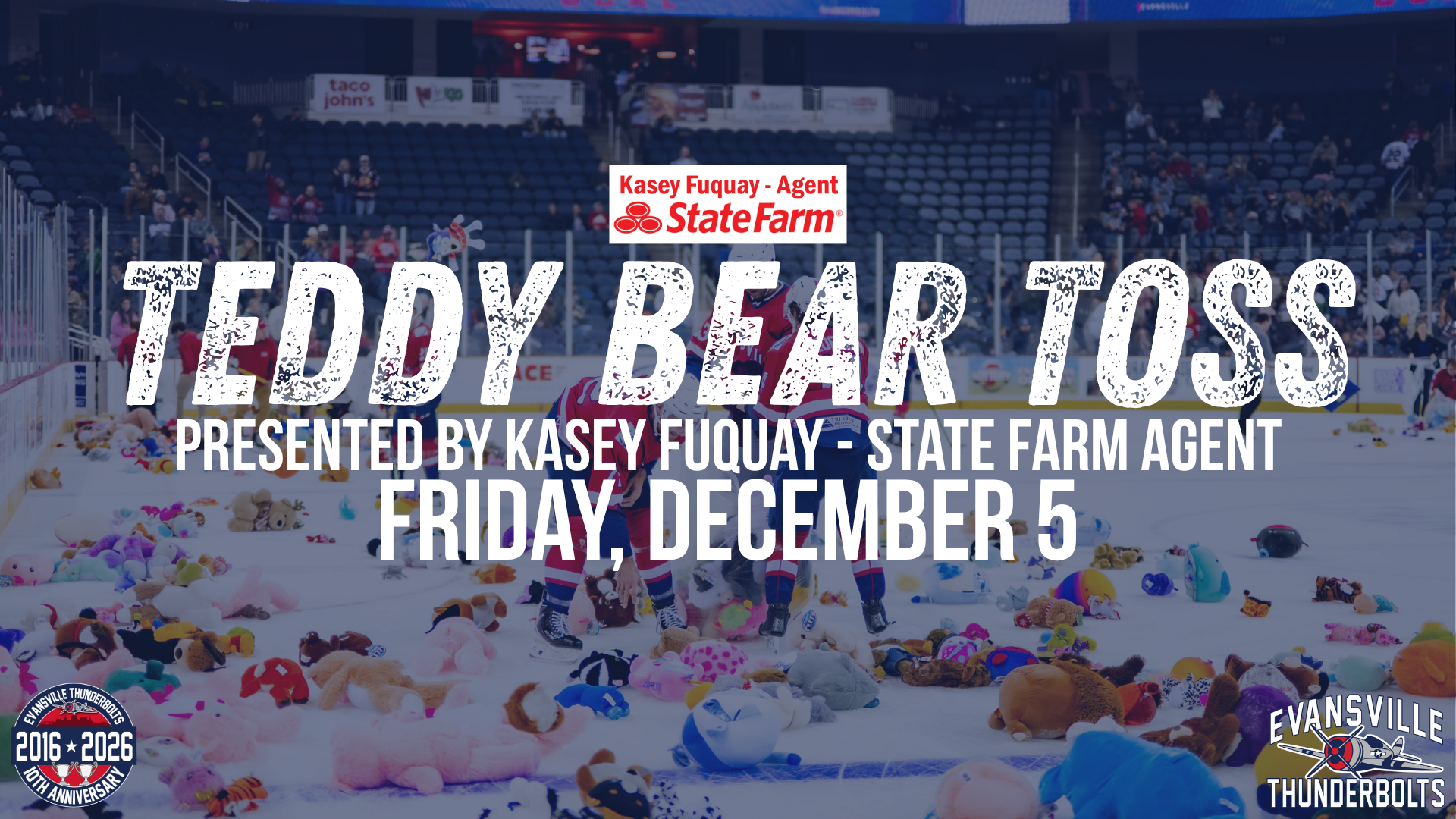 Teddy Bear Toss Presented by Kasey Fuquay - State Farm Agent